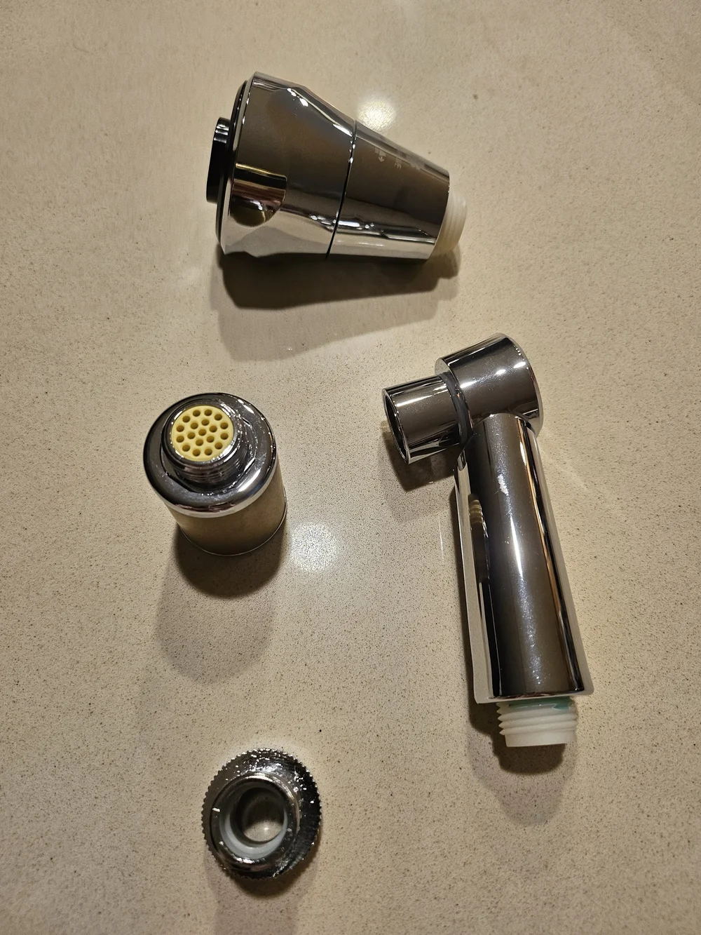 Gemma Chrome and Gold Replacement Kit - Multi-Piece Faucet Accessory Set
